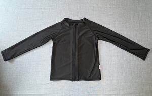 SwimZip Size 5T Black Swim Suit Top